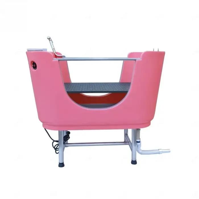 Baignoire de lavage électrique en plastique pour toilettage de chiens