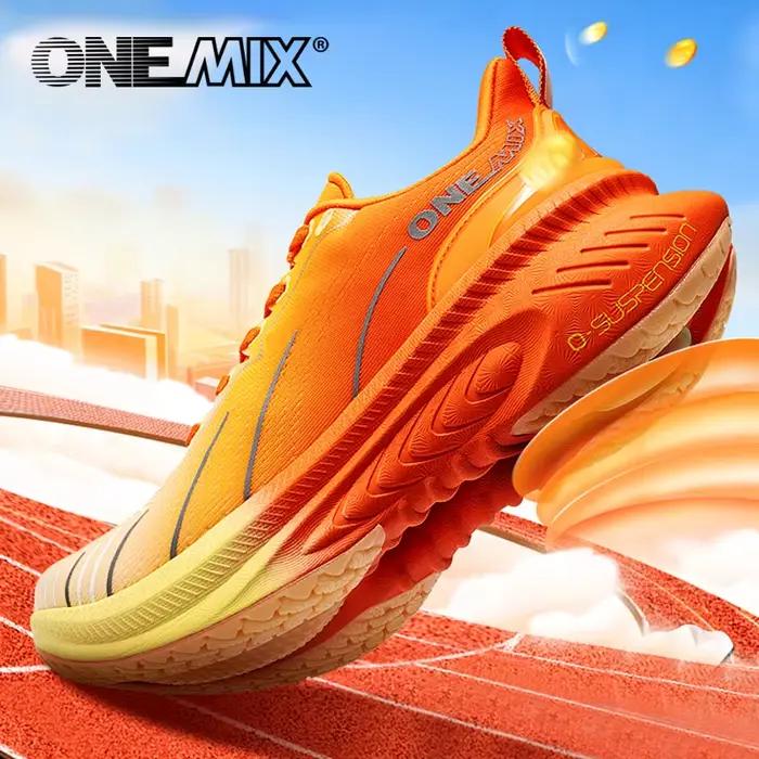ONEMIX-Chaussures de course à lacets pour hommes et femmes, baskets de sport, d'athlétisme, d'extéri