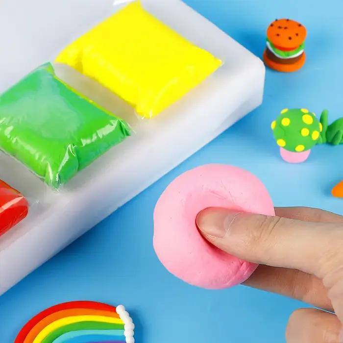 Argile sèche à l'air 36 couleurs, pâte à modeler magique Ultra légère avec outils, pâte à modeler, e
