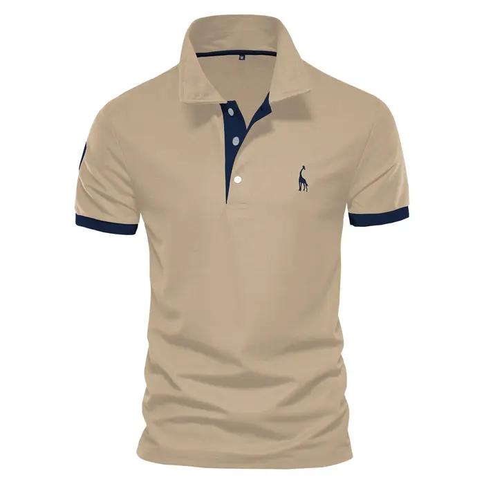 Polo Girafe à Manches Courtes pour Homme