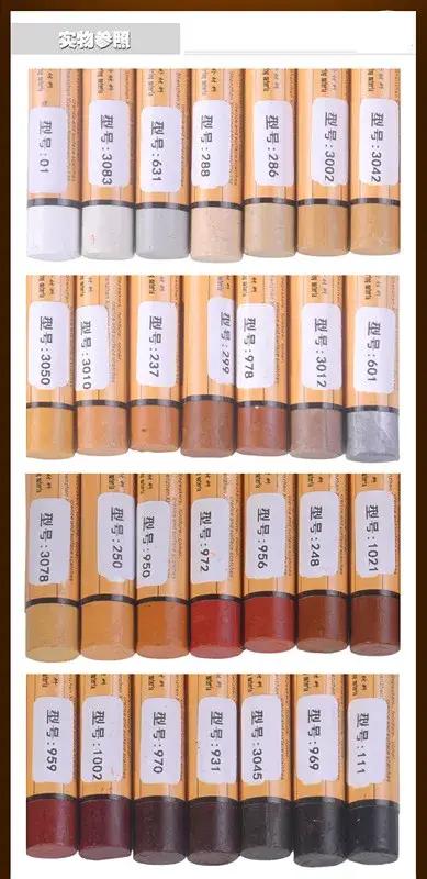 Crayon de réparation de bois pour meubles, cire de réparation de meubles, remplissage de cire, crayo