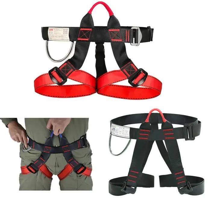 Harnais de sécurité en plein air SMHXIANGQIANJIN pour randonnées et escalades demi-corps support de taille survie aérienne outils de montagne robuste et fiable