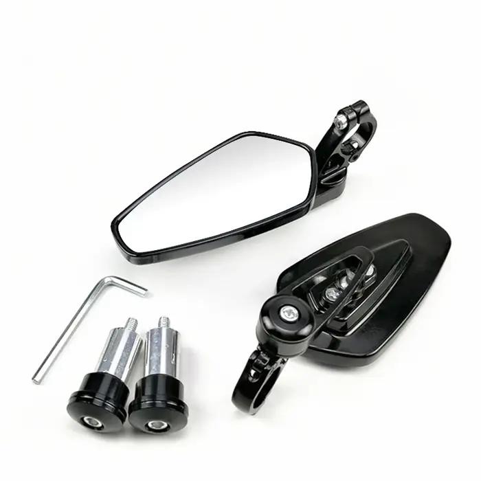 EADavid-Rétroviseurs de moto universels, guidon d'extrémité de barre de scooter, accessoires de rétr