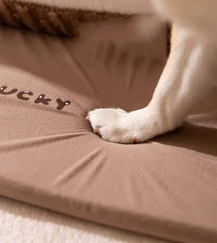 Nichoir d'intérieur doux et confortable pour chien, lit de couchage pour animaux de compagnie avec t