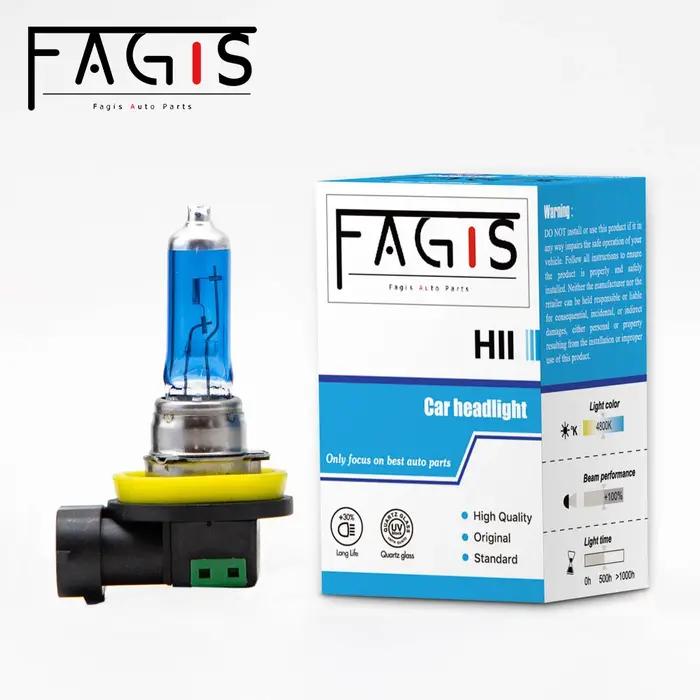 Fagis 2 pièces H11 12V 55W 4800K Super blanc Auto phare lampe frontale voiture antibrouillard ampoul