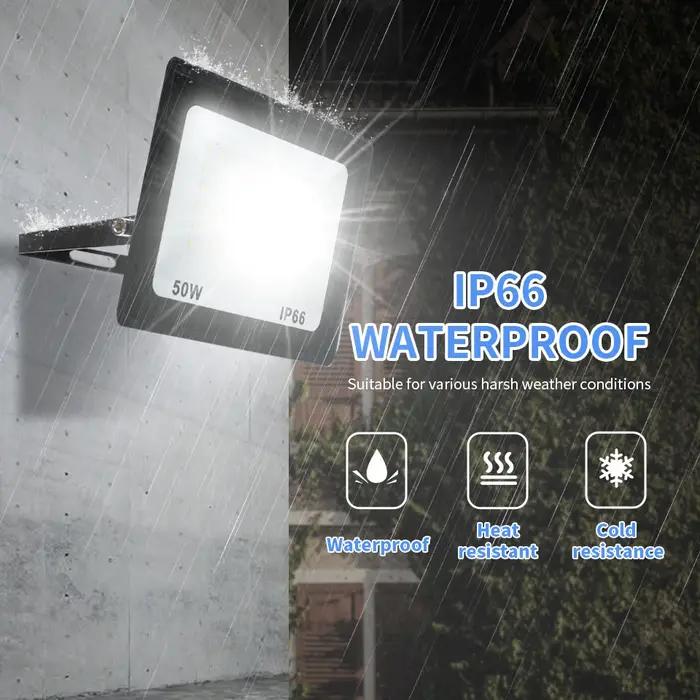 Projecteurs LED 10W 20W 30W 50W 100W 200W projecteur AC220V/110V étanche mur extérieur jardin projec