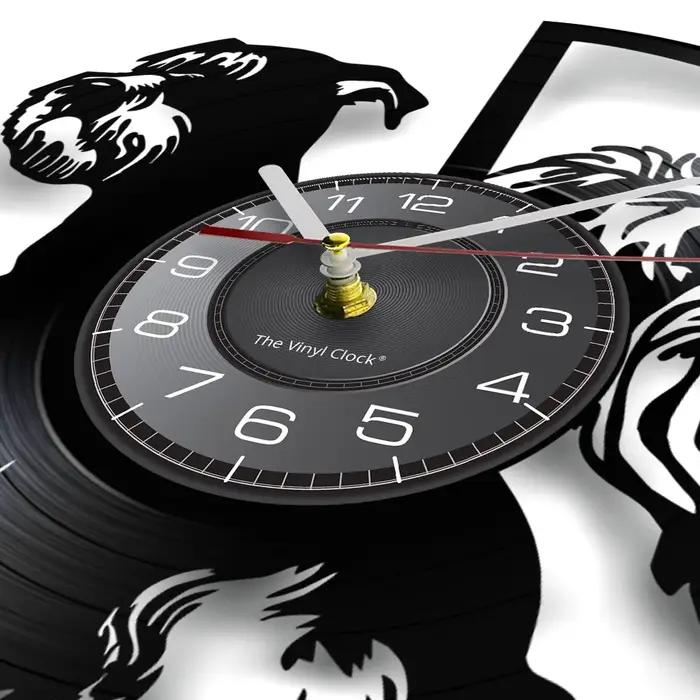 Mini horloge murale l'inventaire avec Silhouette de chien Schnauzer