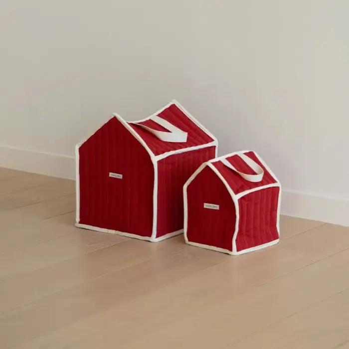 Sac de rangement en coton style maison