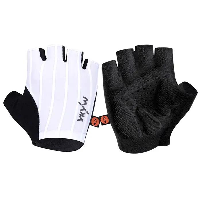Gants demi-doigt YKYWBIKE en polyester nylon élasthanne pour vélo route absorption chocs pour hommes femmes occasions spéciales