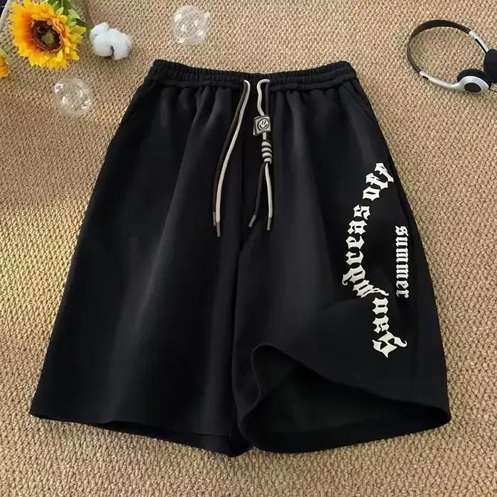 M-5XL hommes Shorts pantalons courts décontractés surdimensionné Shorts de plage rétro lettres impri