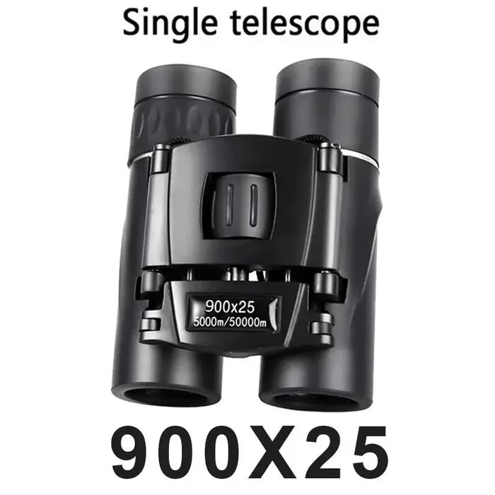 Jumelles Mini 900x25 Haute Puissance Prisme BAK4 Exceptionnel Étanches Voyage Observation Oiseaux Sports Extérieur