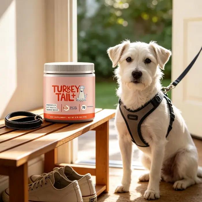 Complément alimentaire en poudre probiotique pour chien, améliore l'appétit, favorise le péristaltisme gastro-intestinal, soutient la santé intestinale de l'animal, particules 100g