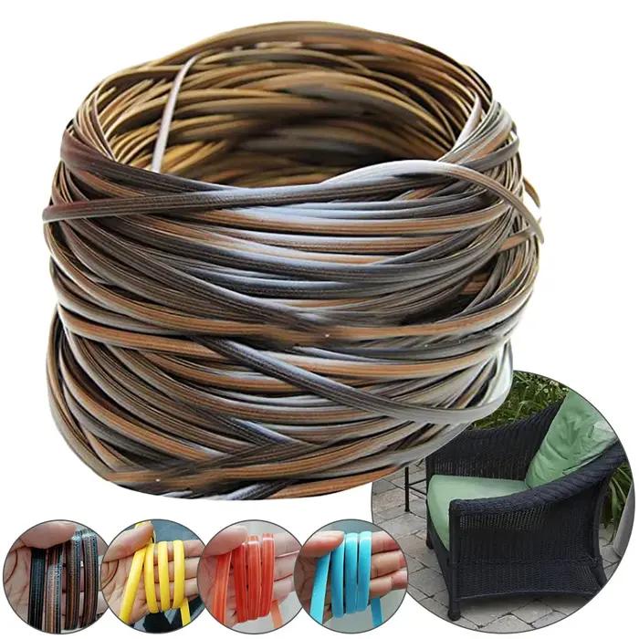 Rotin synthétique en plastique de 32M, 250g PE, tissage de rotin synthétique, matériel tricoté pour