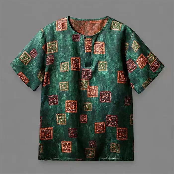 T-shirt en soie 100% doux pour la peau pour hommes