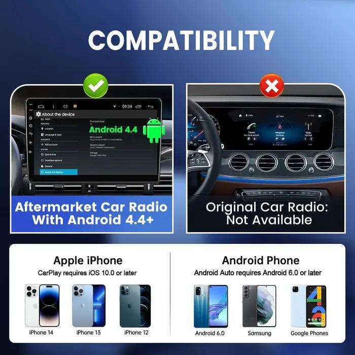 CarlinKit-Dongle CarPlay filaire/sans fil, USB, Android Auto AI Box, MirrorexhausBT, Auto allergique