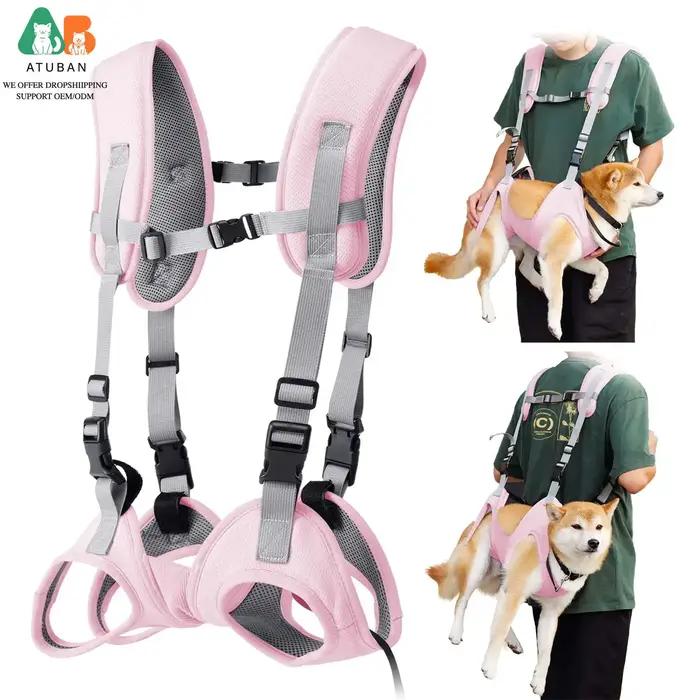 Sac à dos de transport pour chien, sac à dos portable d'urgence pour chiens âgés, blessures articulaires, arthrite, paralysie, sac polyvalent pour randonnées, visites chez le vétérinaire et cadeaux pour animaux de compagnie