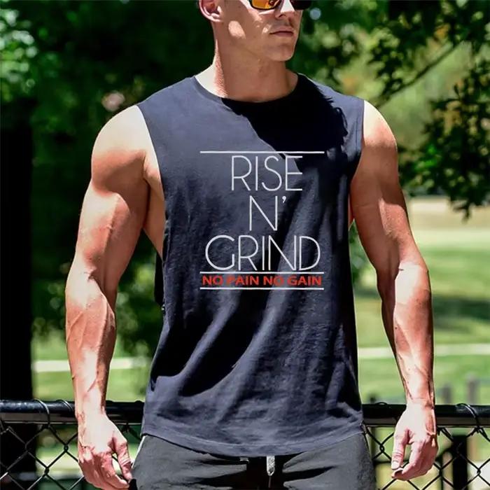 Singlet d'entraînement homme en coton respirant pour courses de fond et séances de gym occasions spéciales