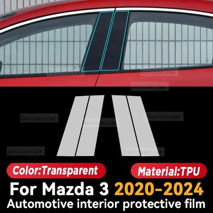 Pour MAZDA 3 2019-2024 panneau de Console centrale intérieure de voiture Navigation Film de protecti