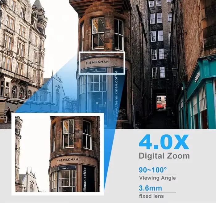 Caméra WiFi 1080P HD intérieure extérieure 360° sans fil version excellente surveillance