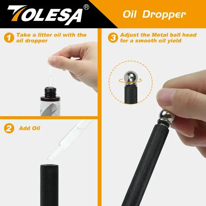 TOLESA Kits de coupe-verre 2 mm-20 mm, outil de coupe du verre avec alimentation et boîte à huile ao