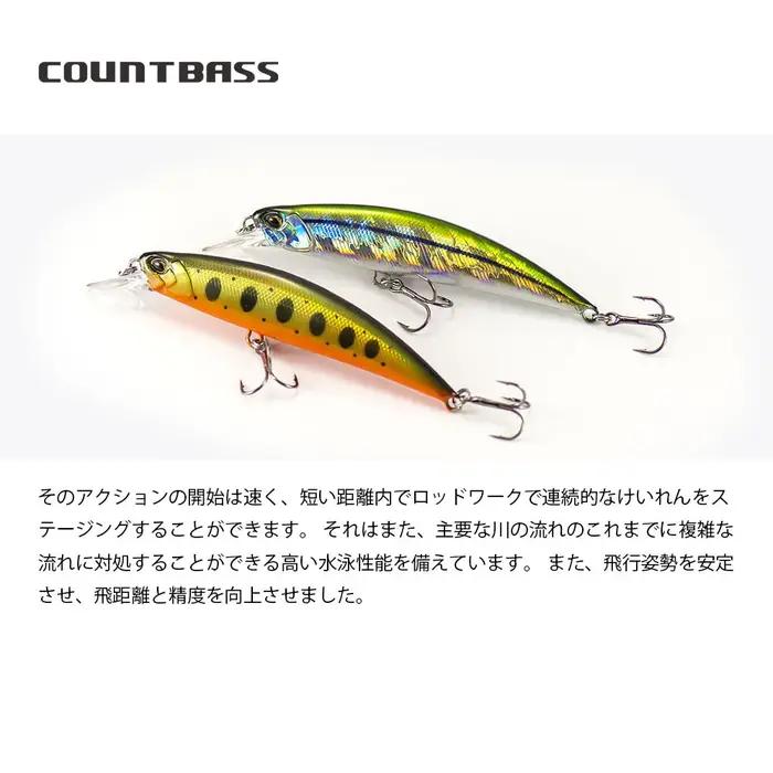 Counter bass – Leurre méné coulant, appât dur Wobblers, Crankbaits, perche, Leurre de pêche, 45mm, 6