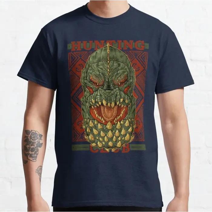 Jeux vidéo des années 80 Monster Hunter World MHW Hunting Club Jho t-shirts graphiques pour hommes grande taille adulte S-6XL hauts
