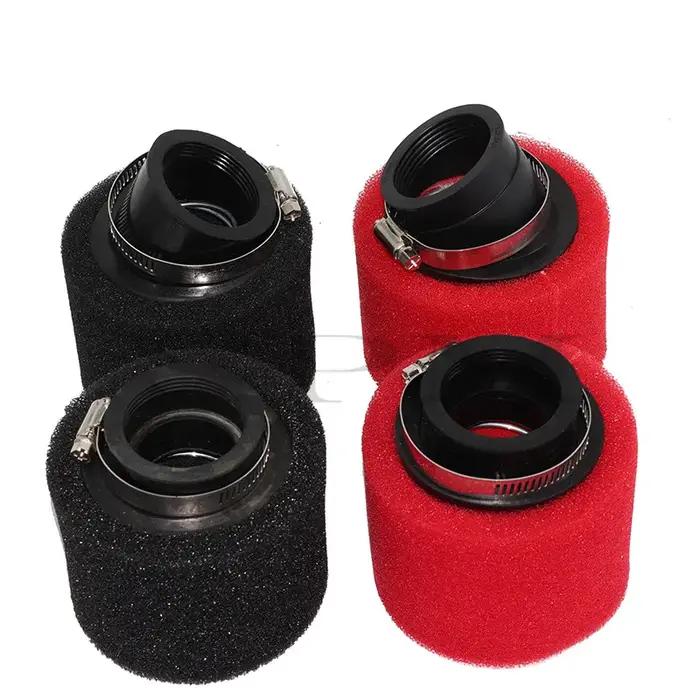 Filtre à air en mousse à col coudé droit et courbé, éponge nettoyante pour cyclomoteur scooter, D343