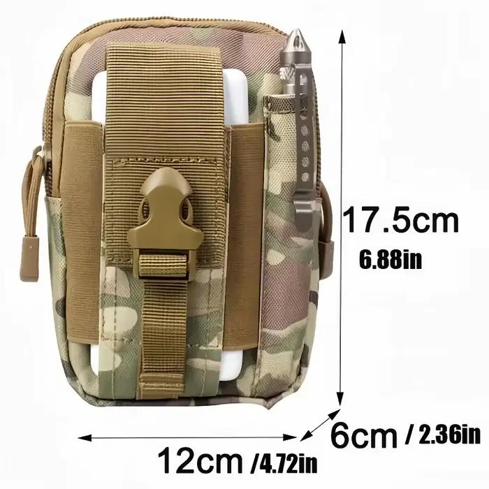 Sac banane tactique camouflage multifonction pour chasse, course et sports outdoor avec poche téléphone