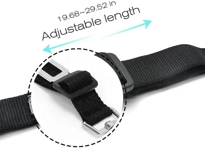 Ceinture de sécurité réglable pour animaux de compagnie (chats et chiens) pour voiture