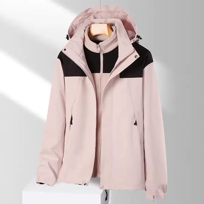 Vêtements d'extérieur 3 en 1 pour hommes et femmes, veste chaude, Camping, randonnée, alpinisme, vêt