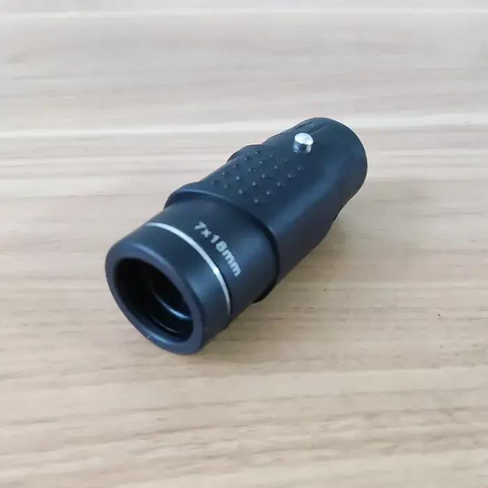 Monoculaire HD mini 7x18 optique entièrement traitée Bak4 poche concert longue portée chasse camping
