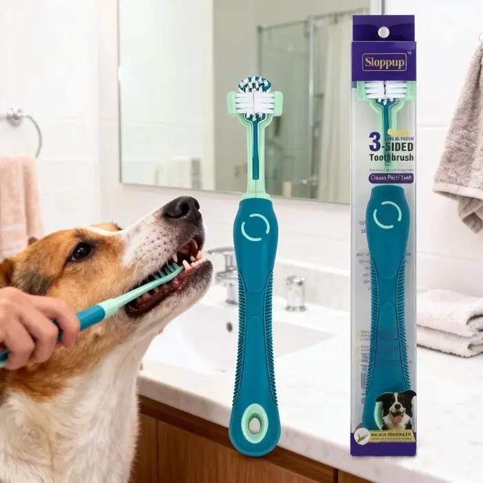 Brosse à dents multi-angle pour animaux de compagnie