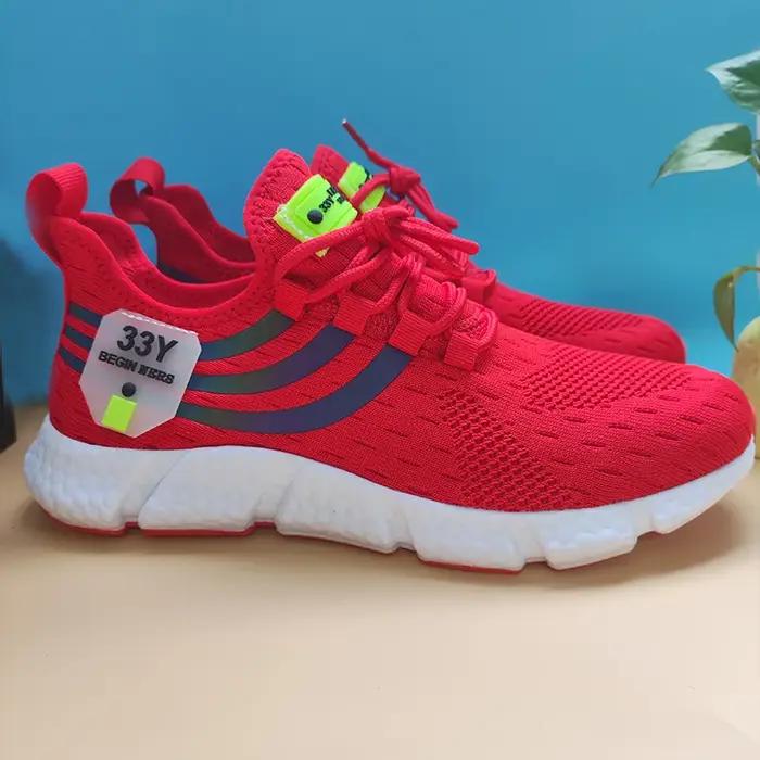 Chaussures de course respirantes pour homme en microfibre avec massage intégré et semelle en TPU pour promenade et sport décontracté
