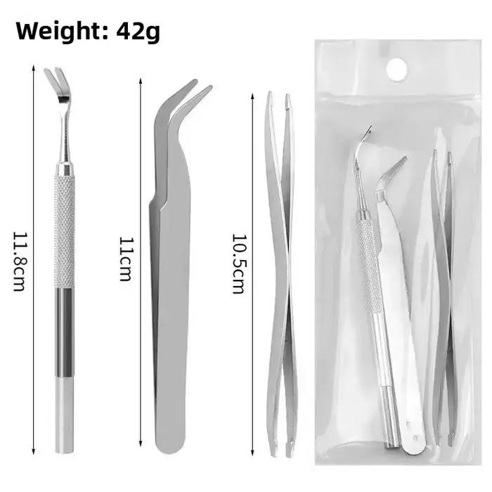 1 ensemble de pinces ergonomiques pour l'élimination des tiques