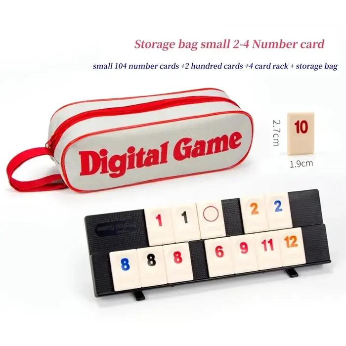 Jeu de cube Rummy avec 4 supports