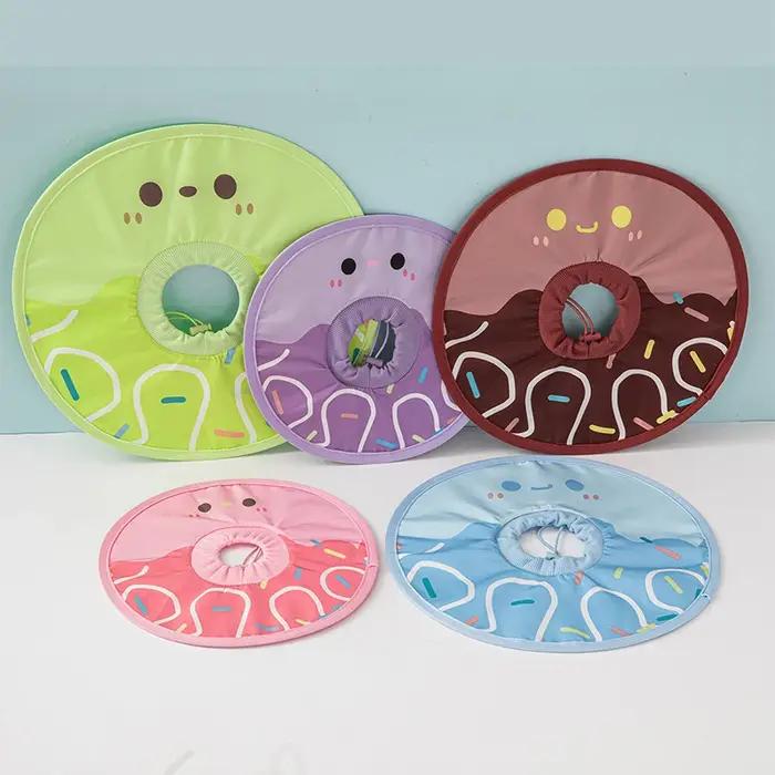 Collier de protection anti-morsure pour animaux de compagnie dacron élégant multicolore pour convalescence et sécurité des chats chiens occasions spéciales