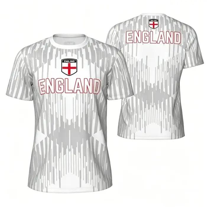 T-shirt Imprimé en 3D Drapeau Anglais Respirant et Rapide à Sécher Pour Hommes Fitness Streetwear Occasionnels