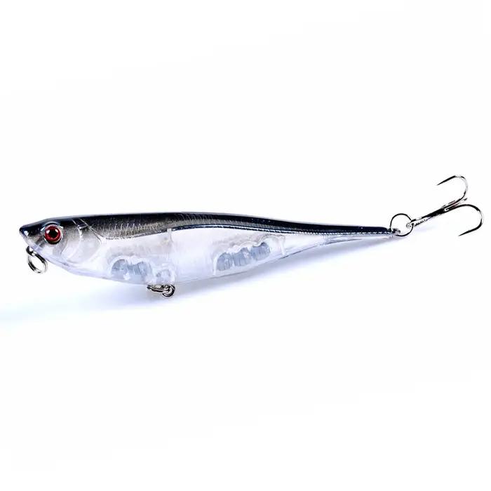 Crankbaits leurres de pêche mer Top marcheurs chien Surface flottant Wobblers pour la traîne brochet poisson appât artif