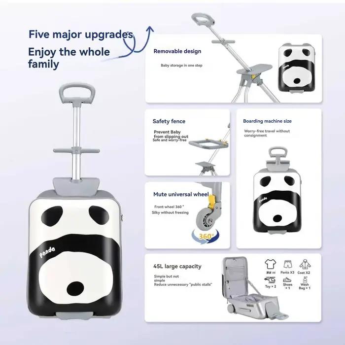 Ensemble de bagages pour enfants 1 pièce qui peut être posé et interdit, valise trolley avec valise