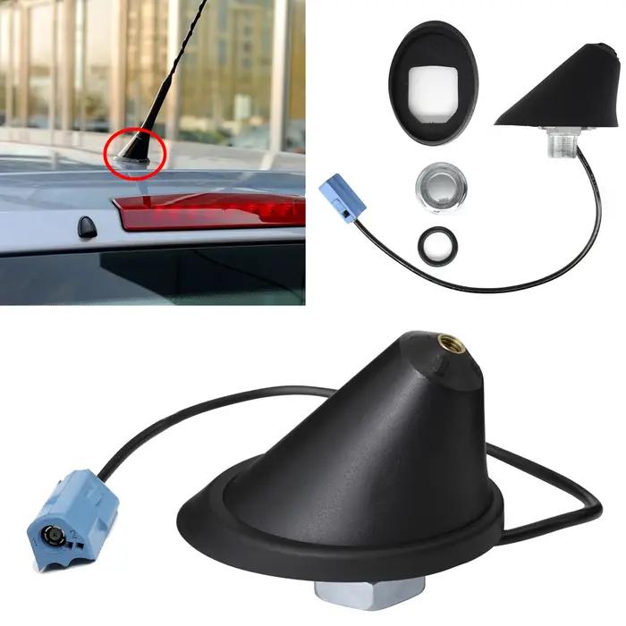 Base de montage d'antenne AM / FM noire pour voiture, prise bleue pour SachOpel Agila, Astra, Corsa,