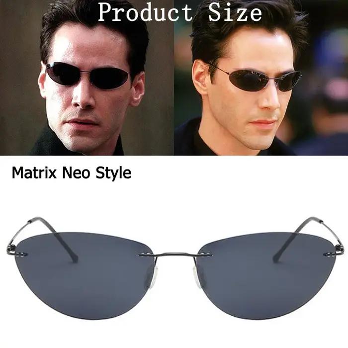 Mise à niveau Cool Matrix Smith Style lunettes De soleil polarisées ultralégères sans monture hommes conception De condu