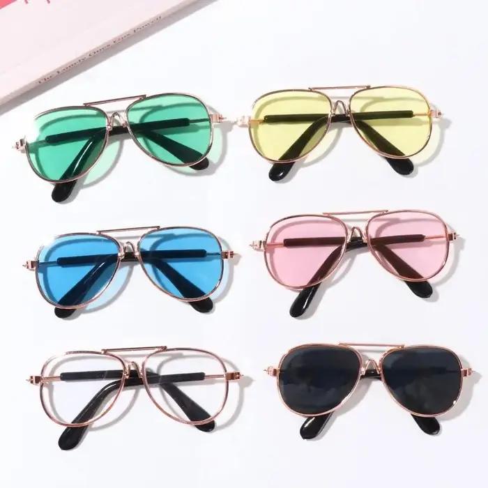 Fournitures mignon mode lunettes réflexion pour petit chien chat