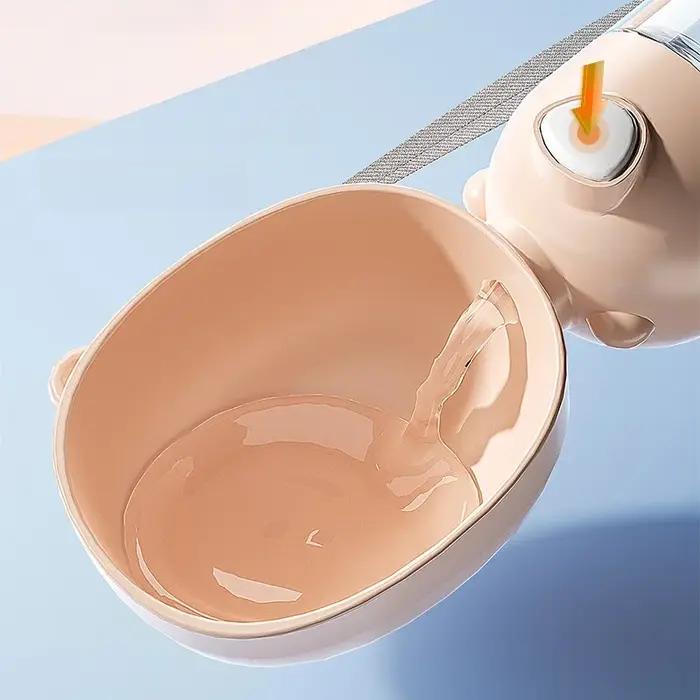 Bouteille d'eau légère et étanche pour chien avec cordon pour la randonnée
