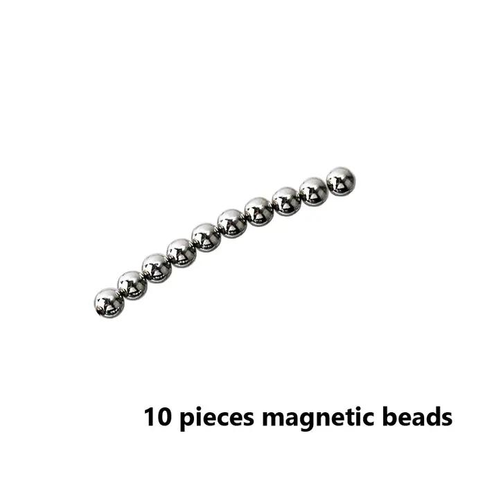 10/20 pièces perles magnétiques rondes pour Nail Art ondulation de l'eau oeil de chat Gel vernis fleur glacée sculpture