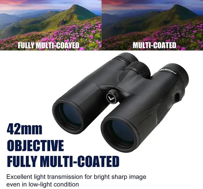 Jumelles Svbony SV47 10x42 HD étanches birdwatching lunette télescope adultes lentilles FMC BAK4 chasse