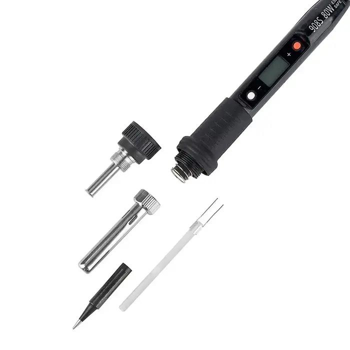 JCD – Kit de fer à souder électrique 80W, température réglable, affichage numérique LCD, 220V/110V,