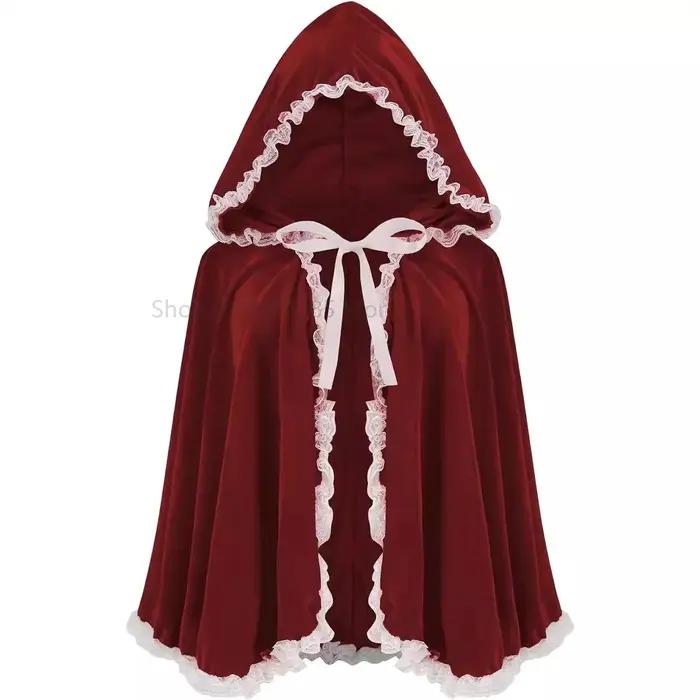 Cape de Noël en polyester pour adultes, costume de Père Noël pour spectacle et occasions spéciales