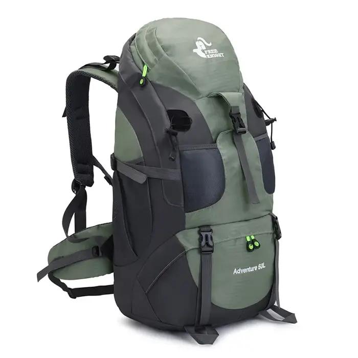 Sac à dos randonneur de 45 litres avec housse de pluie pour homme et femme, couvertures souples pour trekking, camping, voyage et cyclisme