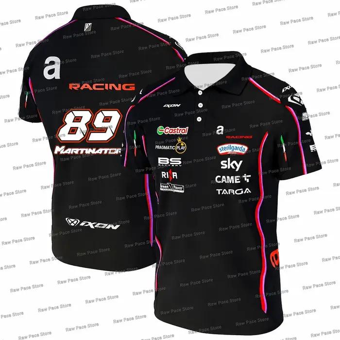 Polo pour homme Marco Bezzecchi 72 Racing Team 2026 – T-shirt de sport respirant pour l'extérieur – Martin 89 – Polos décontractés quotidiens grandes tailles