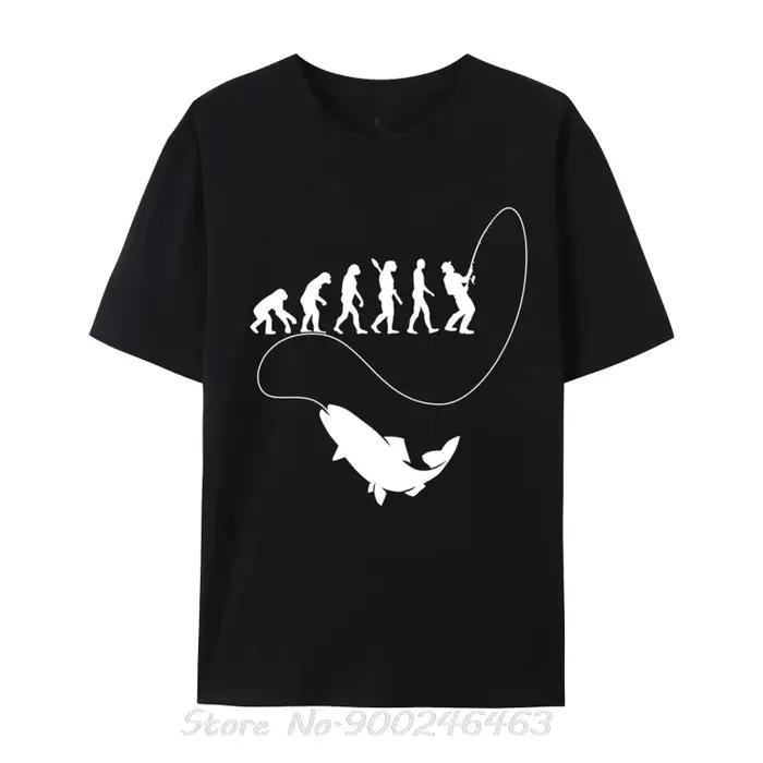 Pêcheur pêche évolution pêcheur poisson évolution pêche Cool travail jour hommes T-Shirt unisexe cot